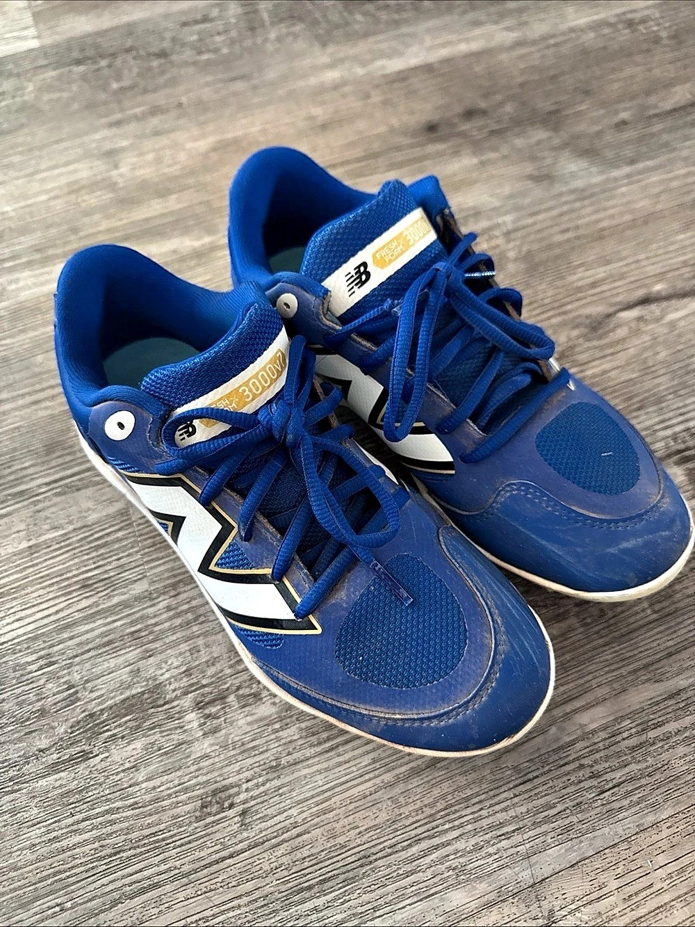 New Balance Fresh Foam X 3000v7 Athletic Shoes Blue & White US 7 men’s baseball